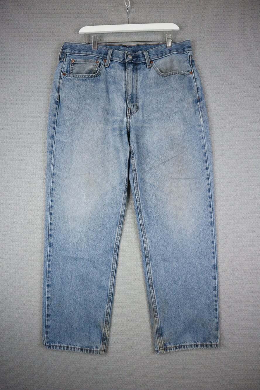 Levi's 550 Relaxed Vintage Light Washed Denim Jeans Mens 36x30